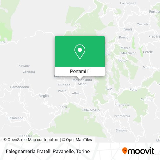 Mappa Falegnameria Fratelli Pavanello