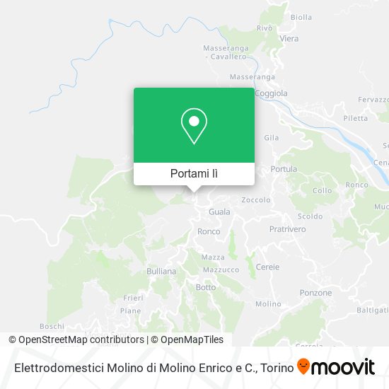 Mappa Elettrodomestici Molino di Molino Enrico e C.