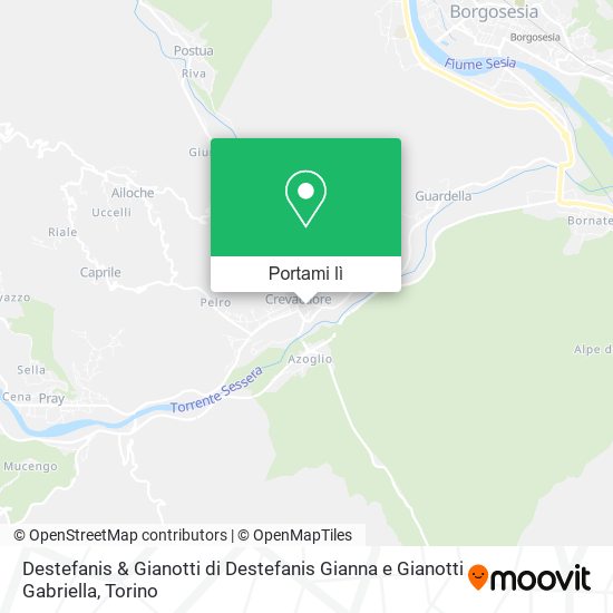 Mappa Destefanis & Gianotti di Destefanis Gianna e Gianotti Gabriella