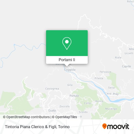 Mappa Tintoria Piana Clerico & Figli