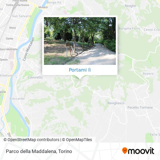 Mappa Parco della Maddalena