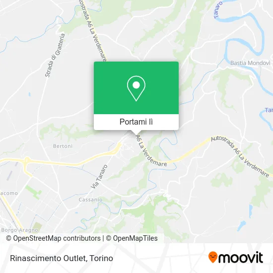 Mappa Rinascimento Outlet