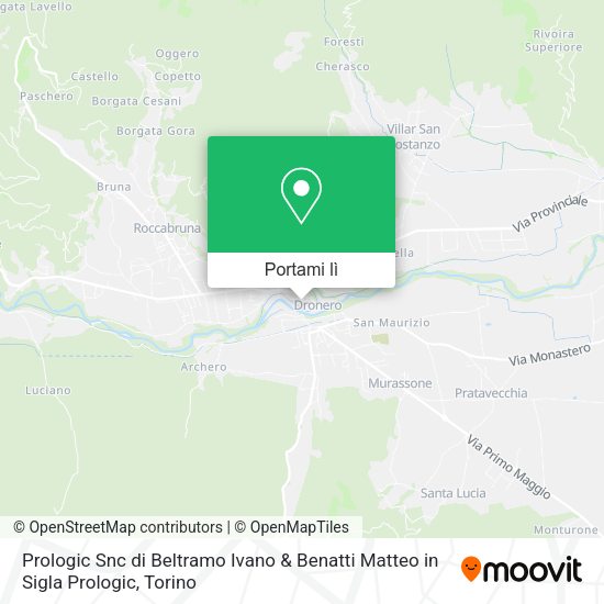 Mappa Prologic Snc di Beltramo Ivano & Benatti Matteo in Sigla Prologic
