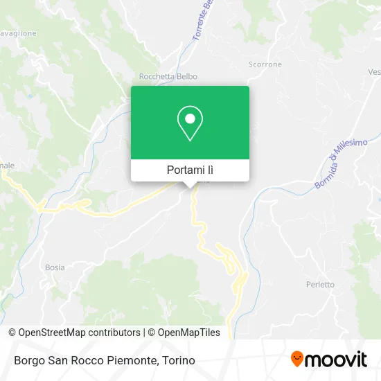 Mappa Borgo San Rocco Piemonte