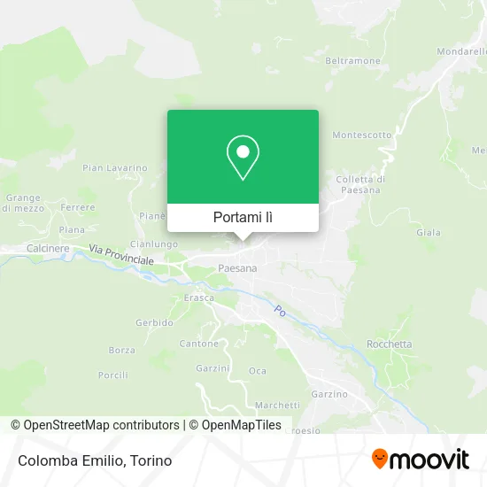 Mappa Colomba Emilio