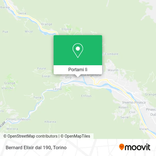 Mappa Bernard Elixir dal 190