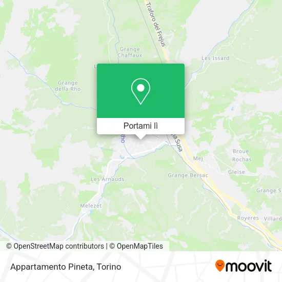 Mappa Appartamento Pineta
