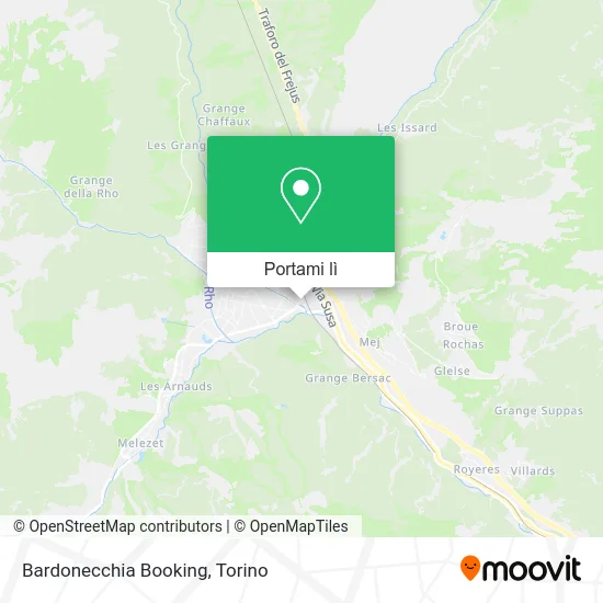 Mappa Bardonecchia Booking