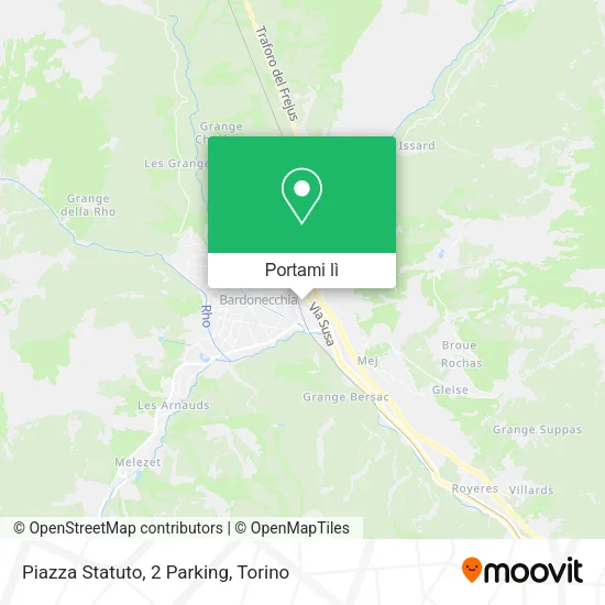 Mappa Piazza Statuto, 2 Parking