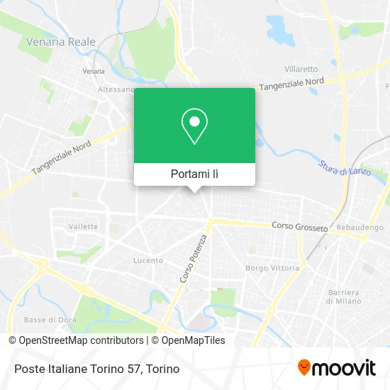 Mappa Poste Italiane Torino 57