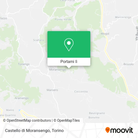 Mappa Castello di Moransengo