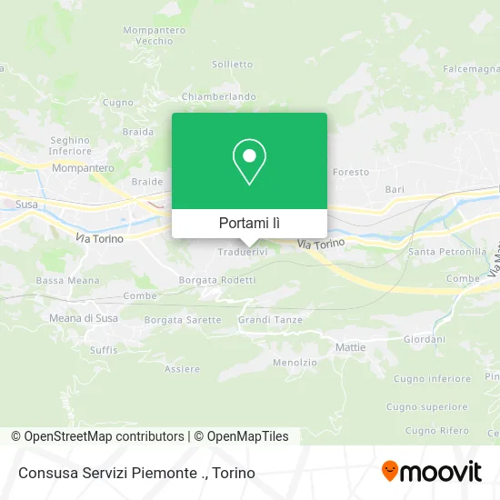 Mappa Consusa Servizi Piemonte .