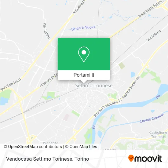Mappa Vendocasa Settimo Torinese