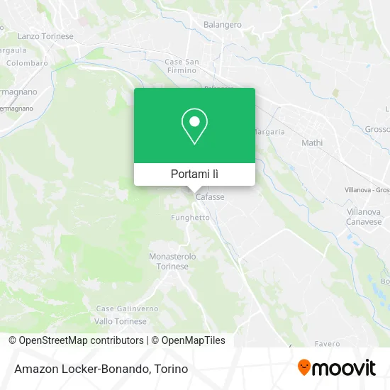 Mappa Amazon Locker-Bonando
