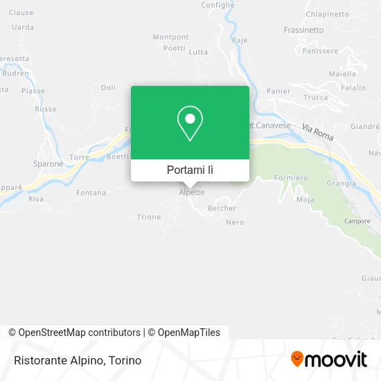 Mappa Ristorante Alpino