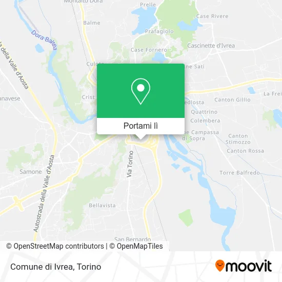 Mappa Comune di Ivrea