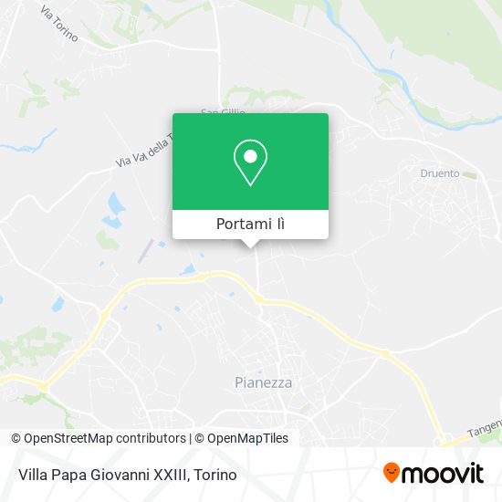 Mappa Villa Papa Giovanni XXIII