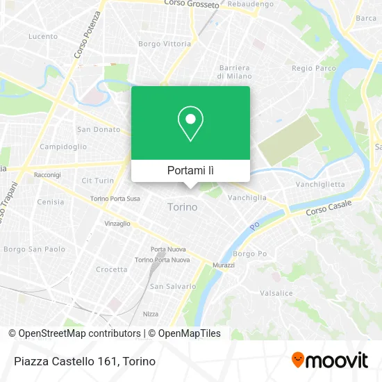 Mappa Piazza Castello 161