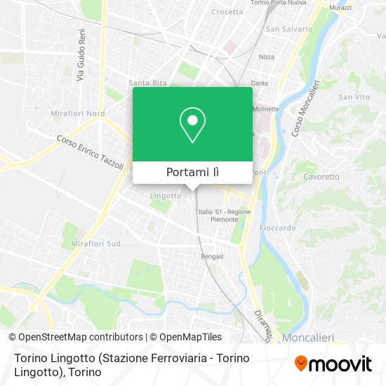 Mappa Torino Lingotto (Stazione Ferroviaria - Torino Lingotto)