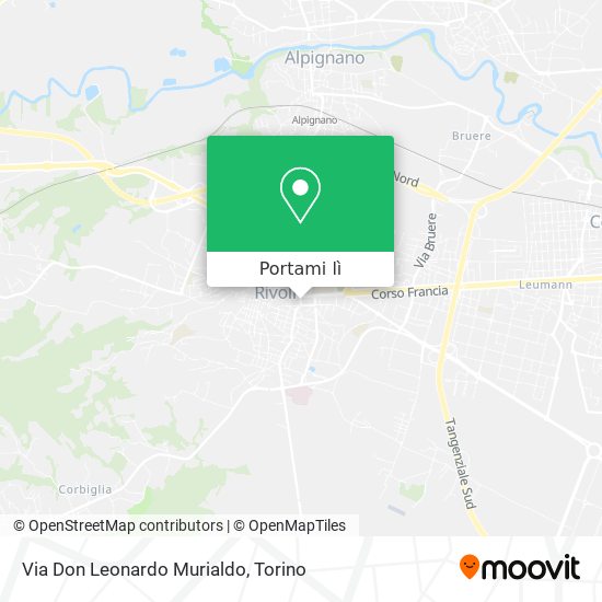 Mappa Via Don Leonardo Murialdo