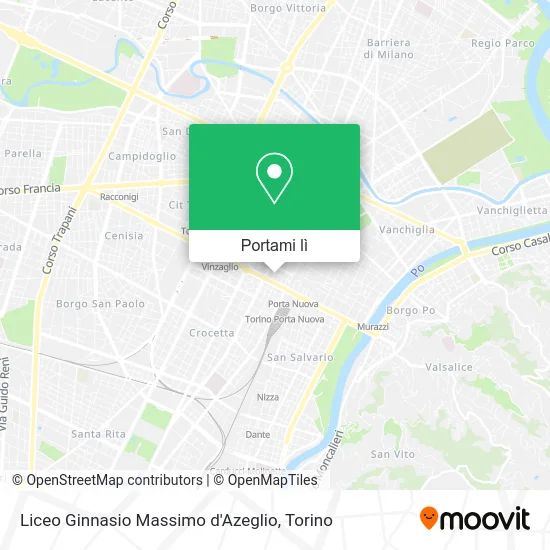 Mappa Liceo Ginnasio Massimo d'Azeglio