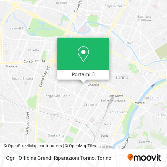 Mappa Ogr - Officine Grandi Riparazioni Torino