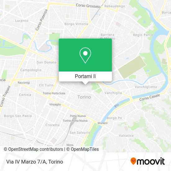 Mappa Via IV Marzo 7/A