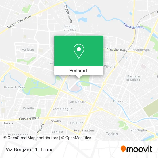 Mappa Via Borgaro 11