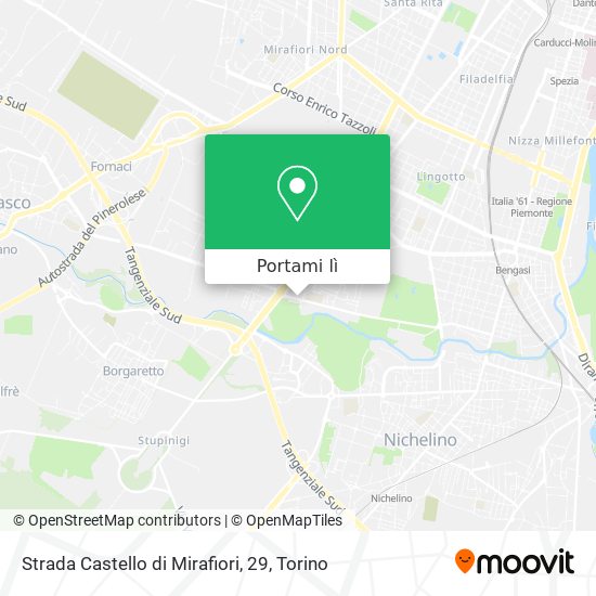Mappa Strada Castello di Mirafiori, 29