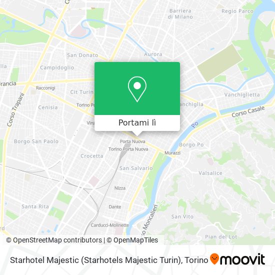 Mappa Starhotel Majestic (Starhotels Majestic Turin)