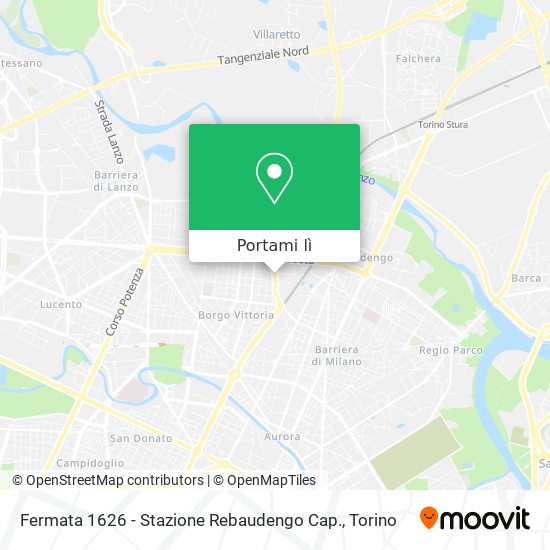 Mappa Fermata 1626 - Stazione Rebaudengo Cap.