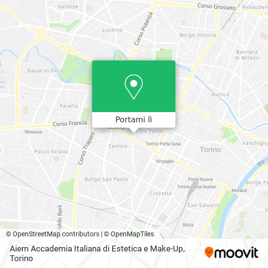 Mappa Aiem Accademia Italiana di Estetica e Make-Up
