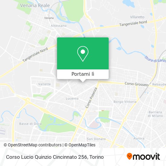 Mappa Corso Lucio Quinzio Cincinnato 256