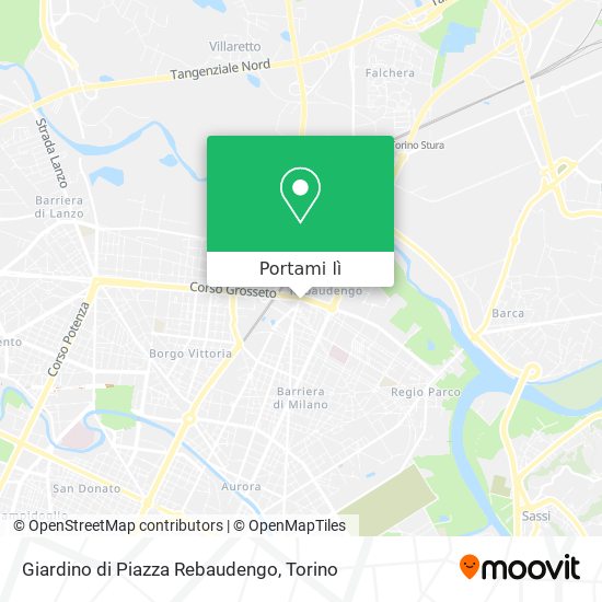 Mappa Giardino di Piazza Rebaudengo
