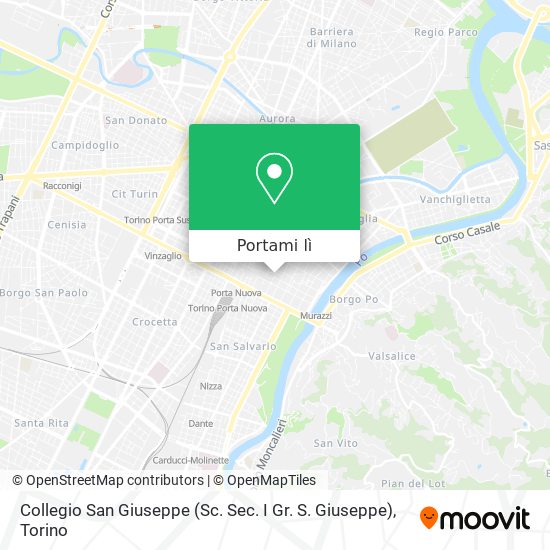 Mappa Collegio San Giuseppe (Sc. Sec. I Gr. S. Giuseppe)