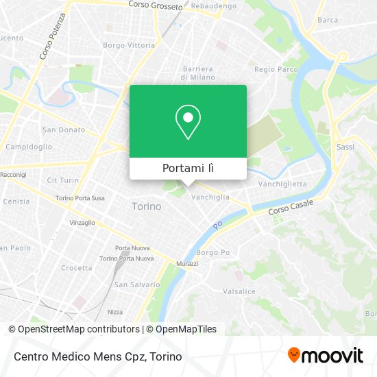 Mappa Centro Medico Mens Cpz