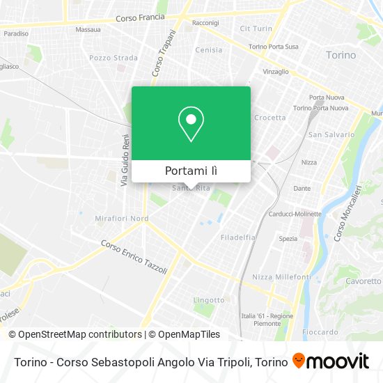 Mappa Torino - Corso Sebastopoli Angolo Via Tripoli