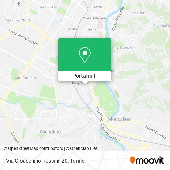 Mappa Via Gioacchino Rossini, 20