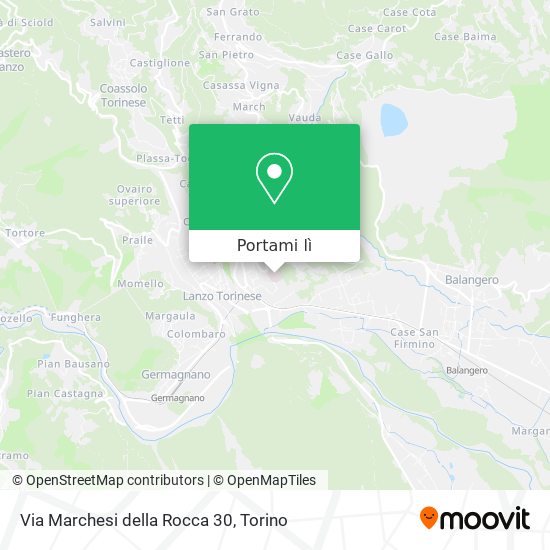 Mappa Via Marchesi della Rocca 30