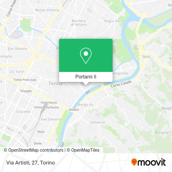 Mappa Via Artisti, 27
