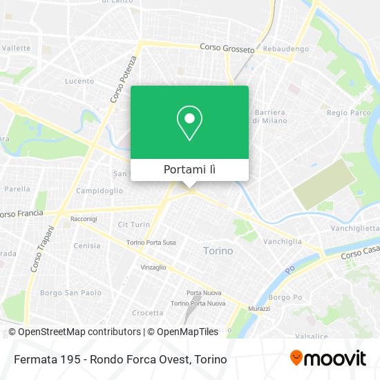 Mappa Fermata 195 - Rondo Forca Ovest