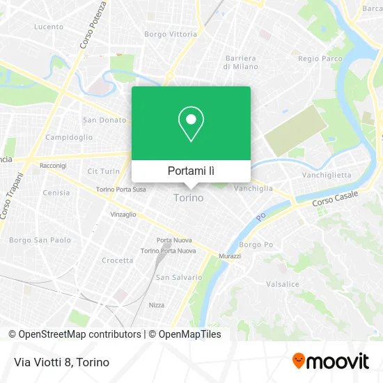 Mappa Via Viotti 8