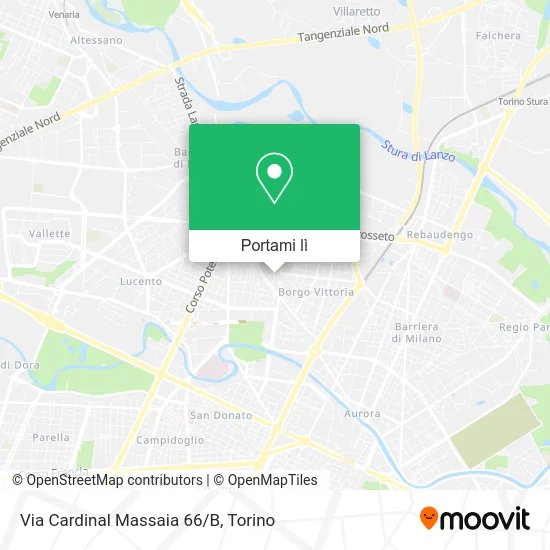 Mappa Via Cardinal Massaia 66/B