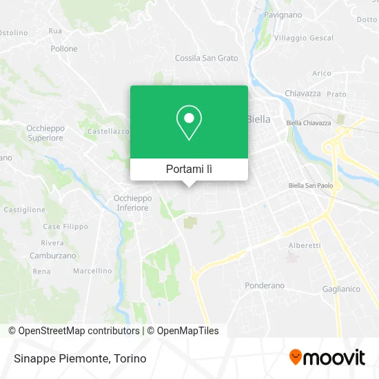 Mappa Sinappe Piemonte