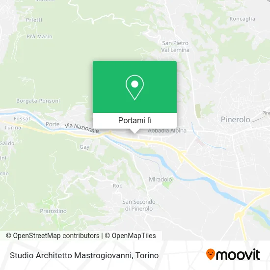 Mappa Studio Architetto Mastrogiovanni