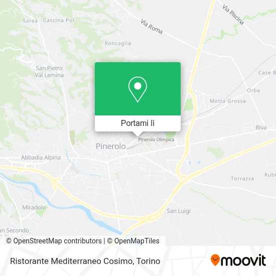 Mappa Ristorante Mediterraneo Cosimo