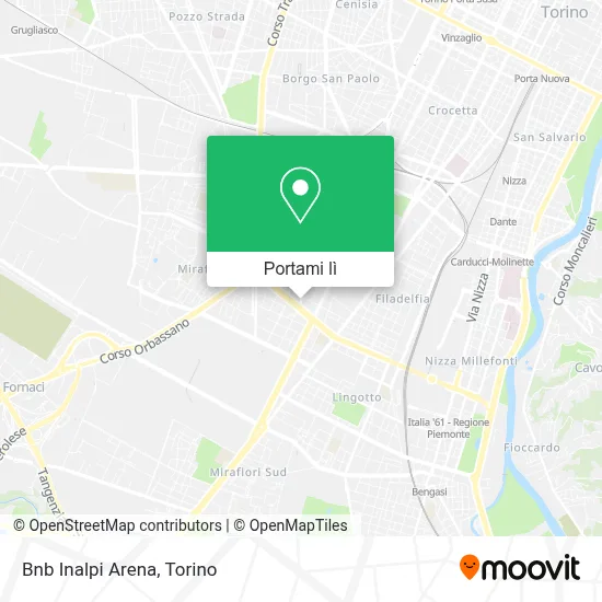 Mappa Bnb Inalpi Arena