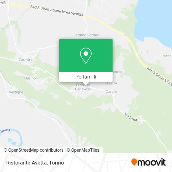 Mappa Ristorante Avetta