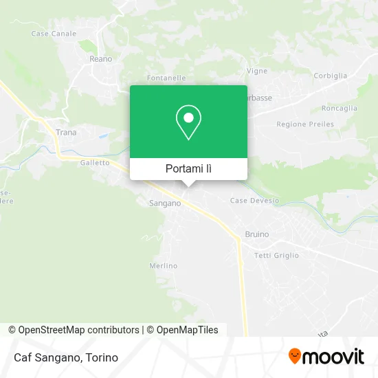 Mappa Caf Sangano