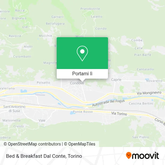 Mappa Bed & Breakfast Dal Conte